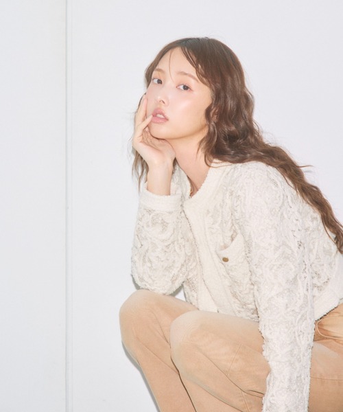 VALENTINO - VALENTINO　カーディガン　レース　S セール】＜新色登場♪＞透かしレース/エンブロイダリーレース
