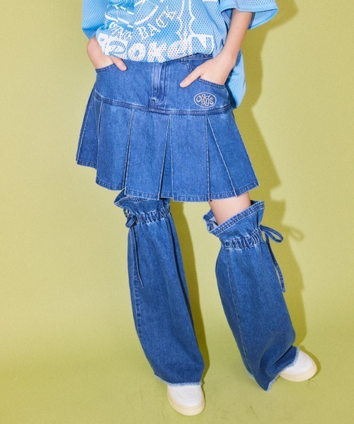 Candy Stripper スカート PLEATED MINI SKIRT & LEG ウォーマー Candy Stripper スカート PLEATED MINI SKIRT & LEG ウォーマー