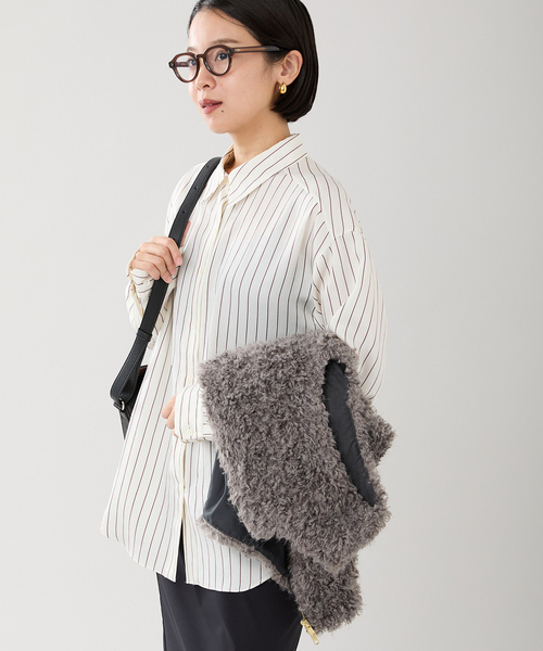 IENA（イエナ） ブラウス シャツ サテン ストライプ シャツ レディース