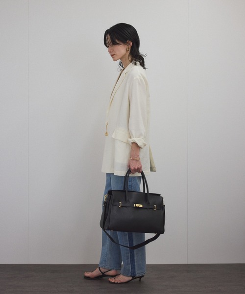 SALON adam et rope′ ダブルガーゼルーズジャケット SALON adam et rope'｜オーガニックコットンダブルガーゼ