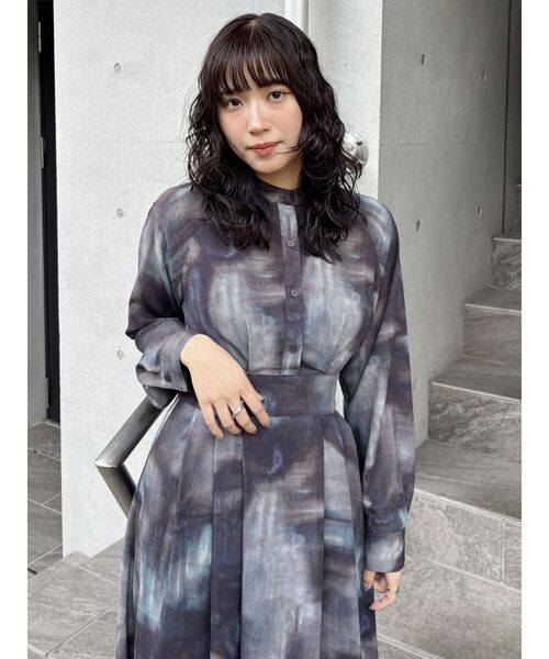 【完売商品】MURUA ムルーア ニュアンスパターンマキシワンピース MURUA（ムルーア） ワンピース ニュアンスマキシパターンワンピース