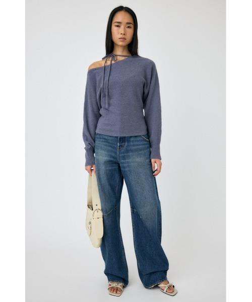 MOUSSY ONE SHOULDER ニット セーター MOUSSY | ONE SHOULDER セーター (ニット ) |SHEL'TTER WEBSTORE