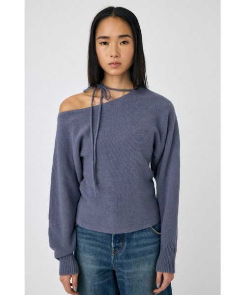 ニット セーター ONE SHOULDER セーター レディース MOUSSY ニット セーター ONE SHOULDER ニットトップス