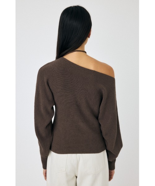 MOUSSY ニット セーター ONE SHOULDER ニットトップス
