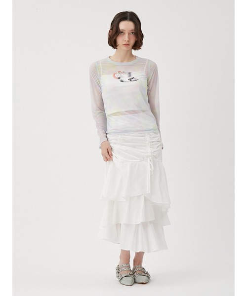 FURFUR tシャツ 「Lizii Lin」キャットシアーカットソー