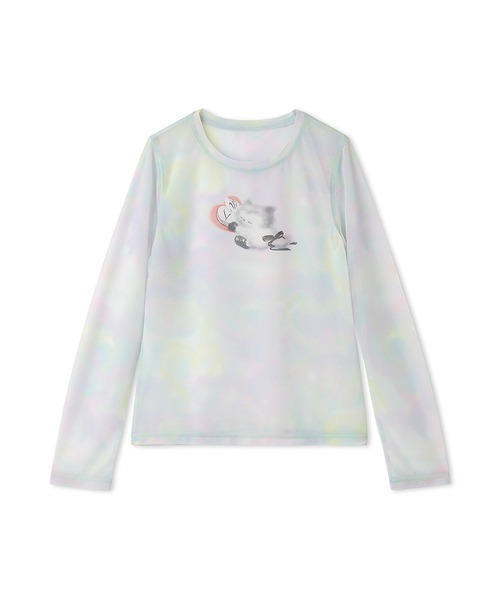 tシャツ 「Lizii Lin」キャットシアーカットソー レディース FURFUR tシャツ 「Lizii Lin」キャットシアーカットソー