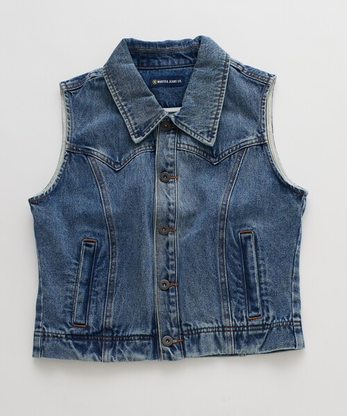 エディフィスデニムベスト FREAK'S STORE ベスト ジレ NAUTICA JEANS CO./ノーティカ