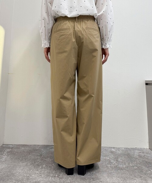 【Fredy emue】コットンワイドパンツ fredy emue パンツ コットンナイロンストレッチセミワイドパンツ