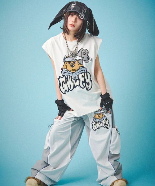 トップス GALFY GALFY タンクトップ GALFY-袖を忘れしTee メンズ レディース