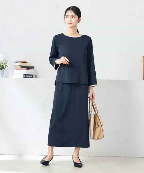 a.v.v（アー・ヴェ・ヴェ） ワンピース 「2SET」バイカラーブラウス