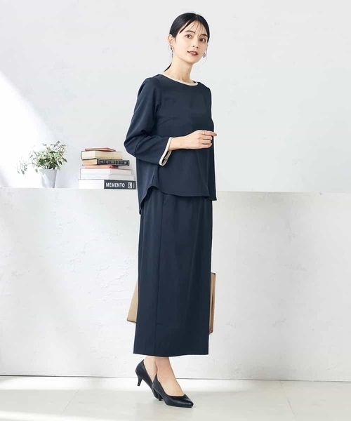 【新品】a.v.v アーヴェヴェ ブラウス ワンピース セットアップ ブラック アー・ヴェ・ヴェ a.v.v ワンピース （ブラック） - ファッション通販