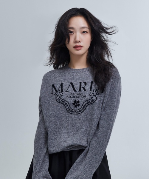 Mardi Mercredi ニット Mardi Mercredi（マルディメクルディ） 長袖ニット FREE グレー