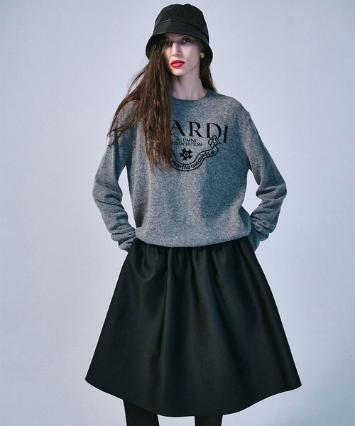 Mardi Mercredi（マルディメクルディ） 長袖ニット FREE グレー