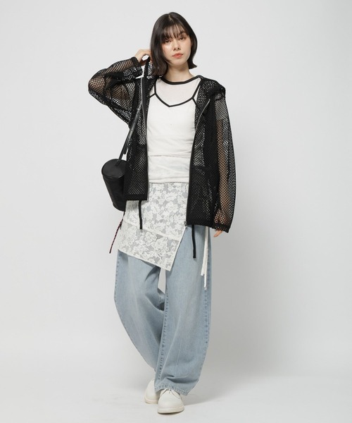 niko and… パーカー 「WILLIAM B.ELIOTT」メッシュZIPパーカー