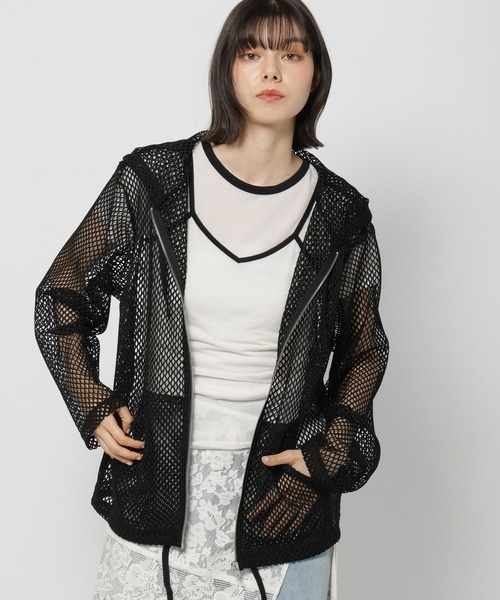 niko and… パーカー 「WILLIAM B.ELIOTT」メッシュZIPパーカー