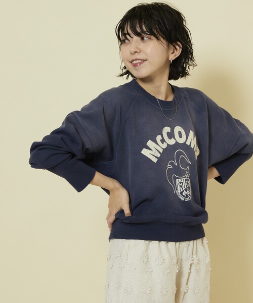 「Freada」 スウェットカットソー ONE SIZE ブルー レディース