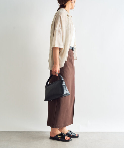 ブラウス シャツ 「1枚着にも・羽織にも」ガーゼタッチシアーシャツ レディース un dix cors ブラウス シャツ 「1枚着にも・羽織にも」ガーゼ