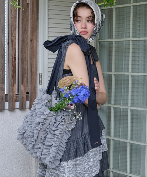 【美品】Rain Dance レインダンス　ジュリア　ボディバッグ　ショルダー loin nuit ショルダーバッグ バッグ tulle ribbon multiway bag