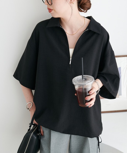 「DISCOAT」 半袖シャツ LARGE ブラック レディース