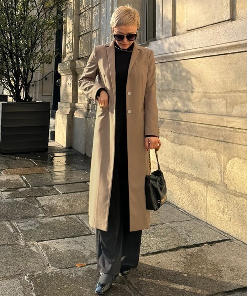 コート アウター モダンロングジャケット レディース : ZOZOTOWN Yahoo