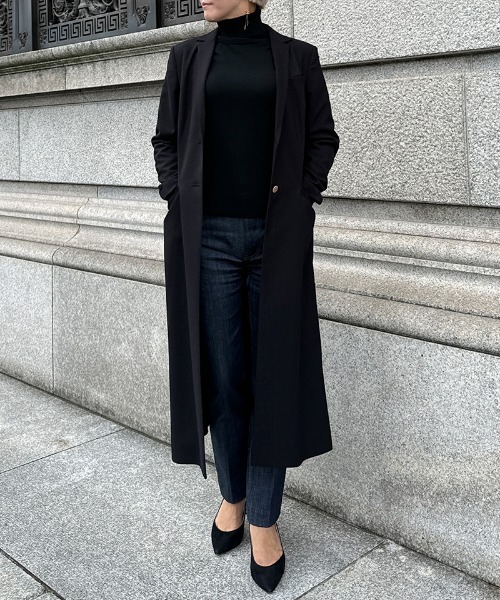 コート アウター モダンロングジャケット レディース : ZOZOTOWN Yahoo