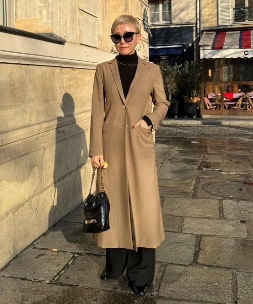 コート アウター モダンロングジャケット レディース : ZOZOTOWN Yahoo