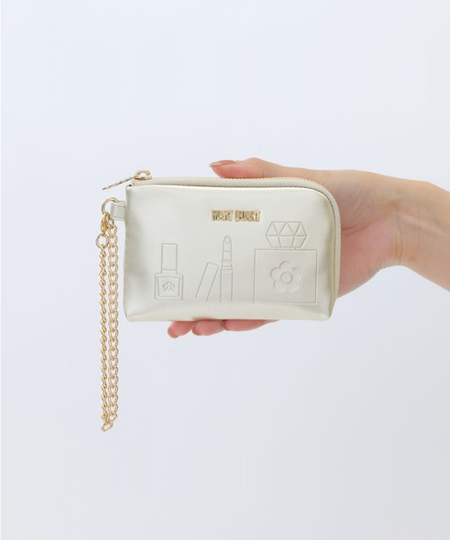 すぐ届く MARY QUANT* エンボスコスメ ミニマルチポーチ 送料込 MARY QUANT ポーチ マリークワント mary quant エンボスコスメ