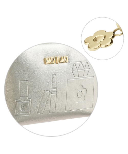 MARY QUANT ポーチ マリークワント mary quant エンボスコスメ