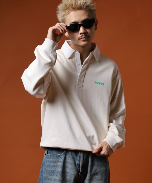 NERDY トレーナー スウェット ラグビースウェットシャツ メンズ