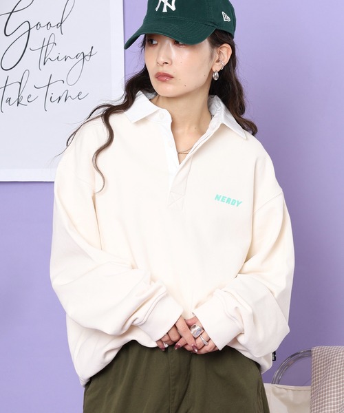 ㉔ NERDY sweatsuit ノルディ セットアップ CROP NY HOODIE ZIPUP 上下セット 9色兼用 男女