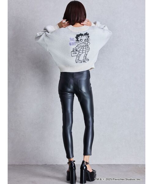 ニット セーター BETTY×GYDA shortニットトップス レディース BETTY BOOP ニット セーター BETTY×GYDA shortニットトップス