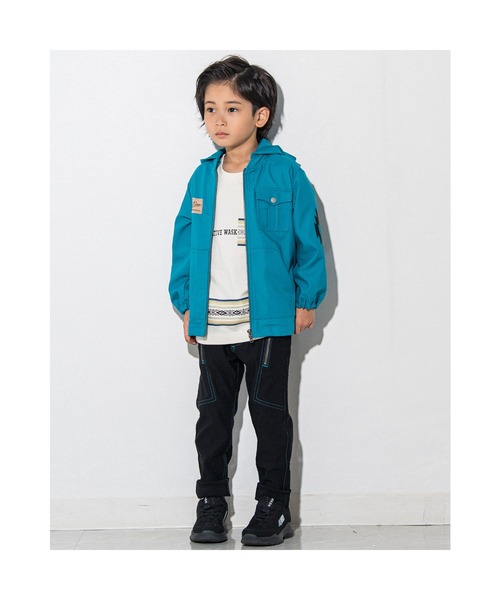 「WASK」 「KIDS」ジップアップブルゾン 120 ブラック キッズ_画像5