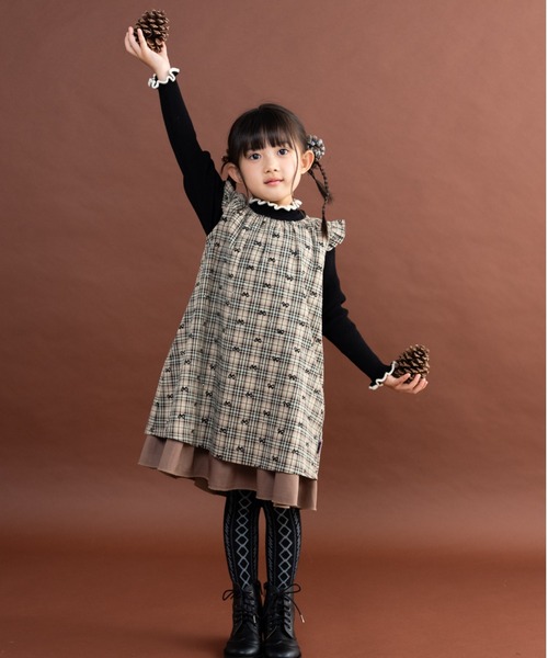 リバーシブルキッズドレスnino（ニノ） ジャンパースカート 