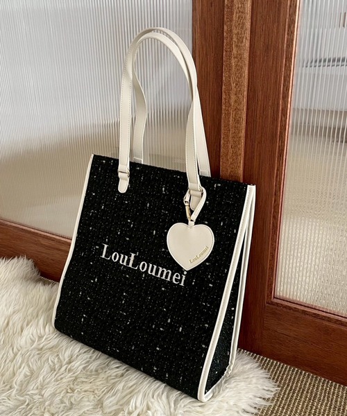 louloumei トートバッグ one after another NICE CLAUP｜【LouLoumei】/ハートチャーム