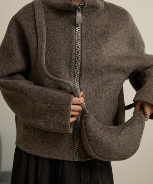 ブルゾン アウター double pocket zip up short blouson /ダブル