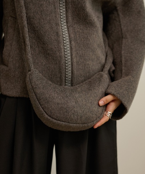 ブルゾン アウター double pocket zip up short blouson /ダブル