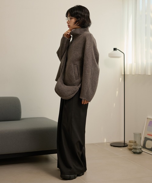 ブルゾン アウター double pocket zip up short blouson /ダブル