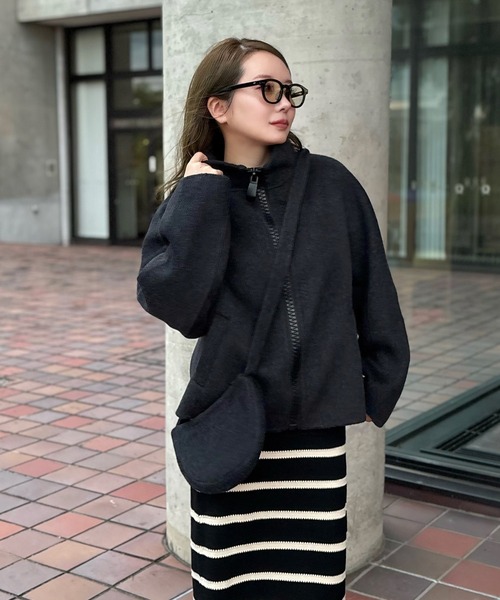 ブルゾン アウター double pocket zip up short blouson /ダブル