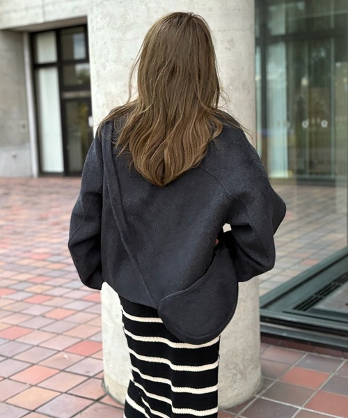 ブルゾン アウター double pocket zip up short blouson /ダブル