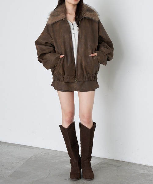 Ray Cassin（レイカズン） ブルゾン アウター レザーブルゾン