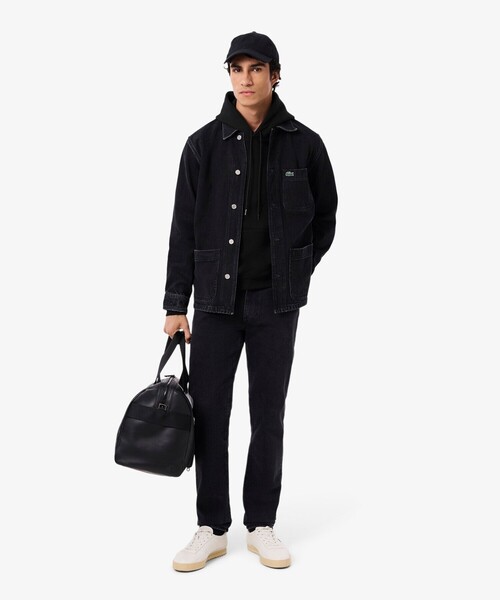 【セール】 ラコステ Lacoste バックプリント パーカー 黒 FR-5 L LACOSTE（ラコステ） パーカー Jeu Set et Match バックプリント