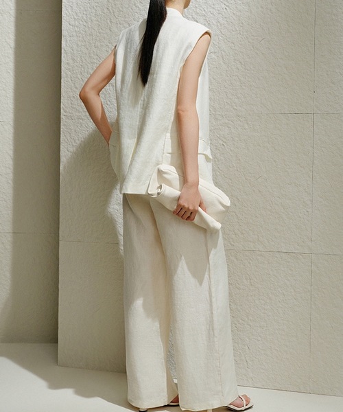 「SMILE ORCHID」 「anothers」ベスト S オフホワイト レディース_画像5