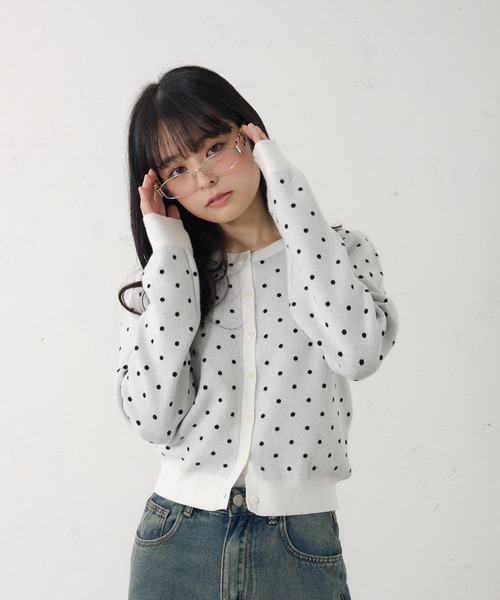 FCMM カーディガン 「日本限定」DOT CARDIGAN / ドットカーディガン