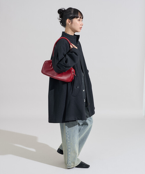 FREAK'S STORE 配色カラーステッチミニコート定価15543円 FREAK'S STORE（フリークスストア）の「配色ステッチミニコート