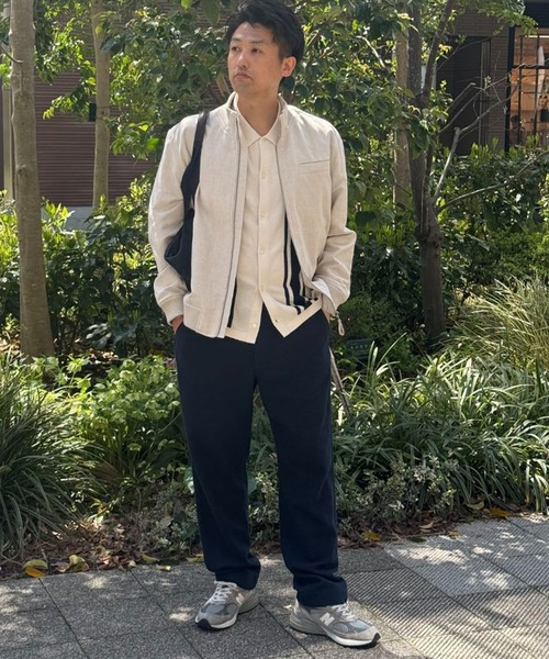 「BANANA REPUBLIC FACTORY STORE」 半袖ニット L ネイビー メンズ_画像8