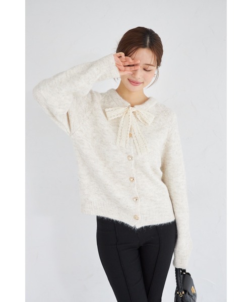 トッコクローゼットお得セット⭐完売コーディガンとボウタイニット！ tocco closet（トッコ クローゼット） カーディガン 「ZOZO限定