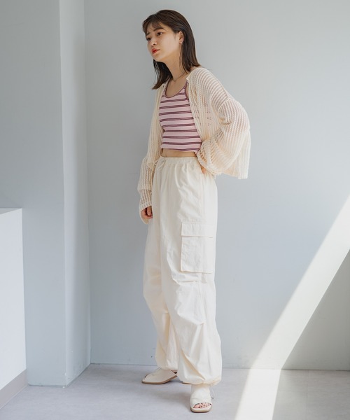 「Kastane」 カーゴパンツ 0 アイボリー レディース_画像8