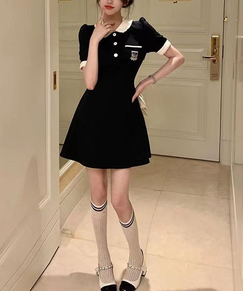 「gossip!ロサンゼルス」 半袖ワンピース S ベージュ レディース_画像7