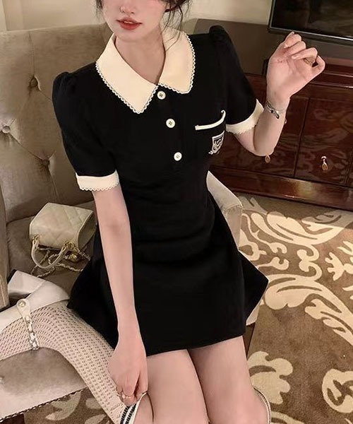 「gossip!ロサンゼルス」 半袖ワンピース S ベージュ レディース_画像8