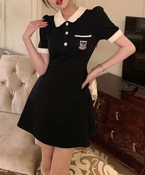 「gossip!ロサンゼルス」 半袖ワンピース S ベージュ レディース_画像9